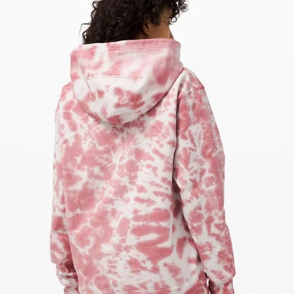 Lululemon All Yours Hoodie Tie Dye Fleece Brier lightweight size: 10 - Picture 2 of 13